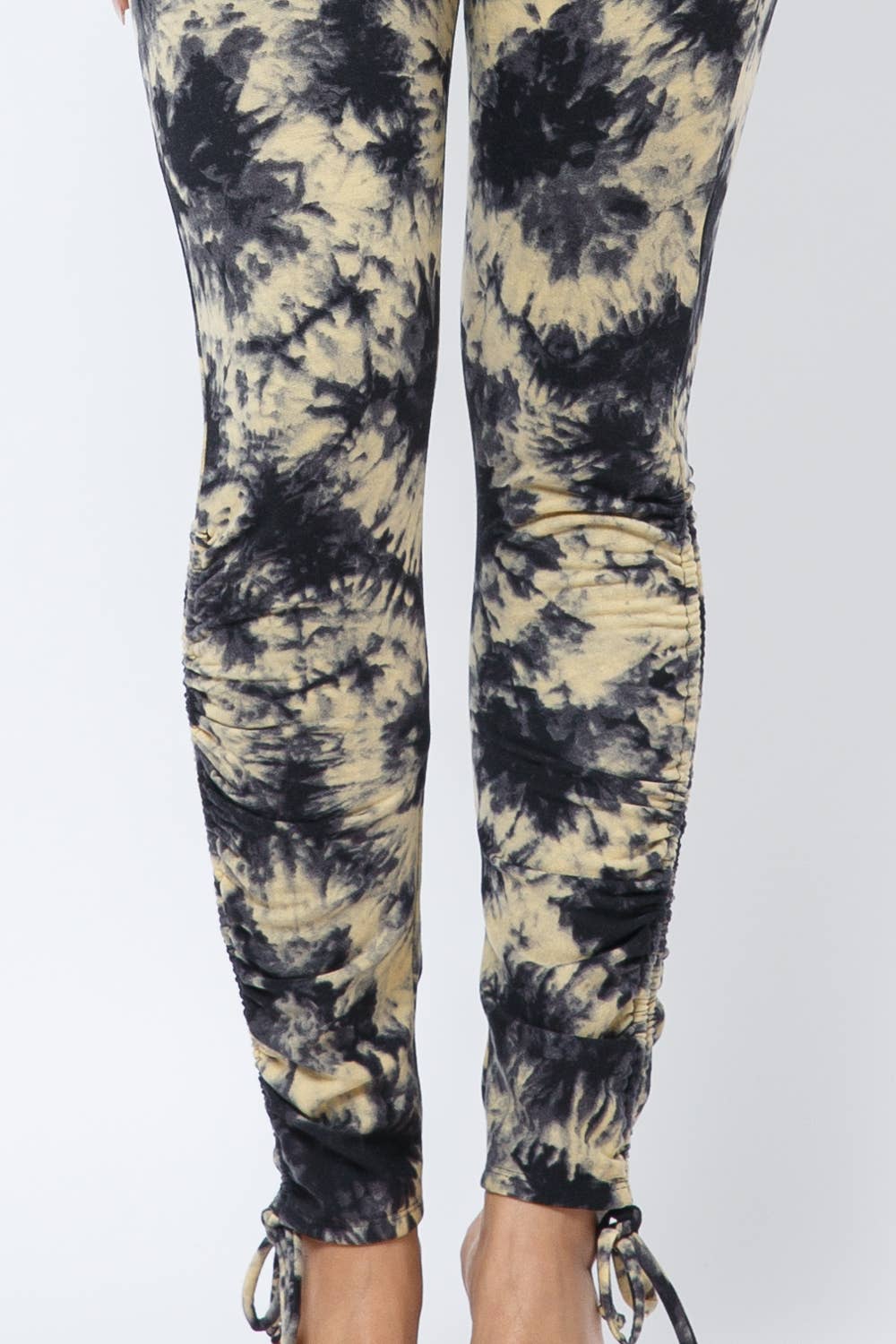 Tie Dye Top Side Tunnel Shirring Tie Leggings Set