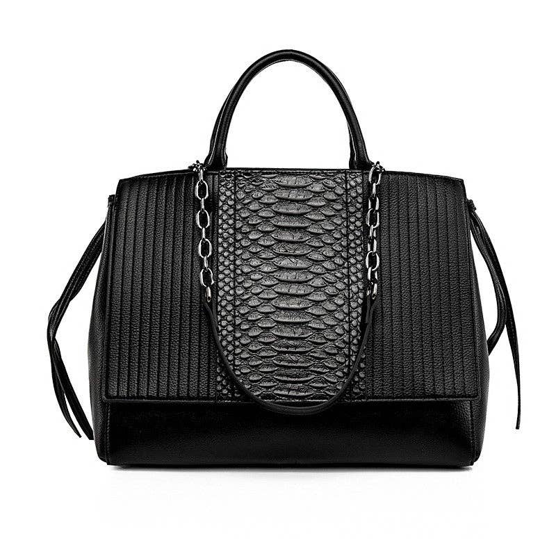 Large Capacity Faux Leather Tote Bag